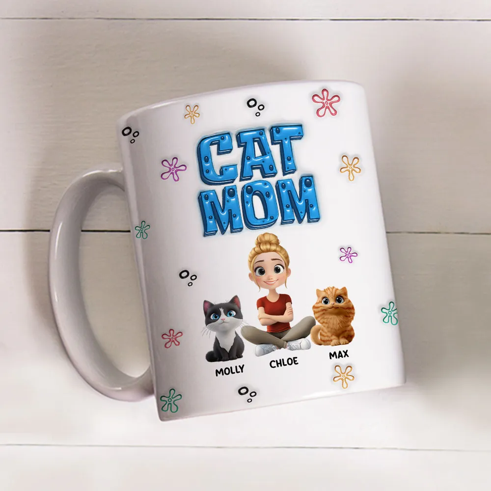Sponge Dog Mom - Personalized Mug - Gift for Pet Owners, Fur Lovers | HH01 CLP15 - Image 3
