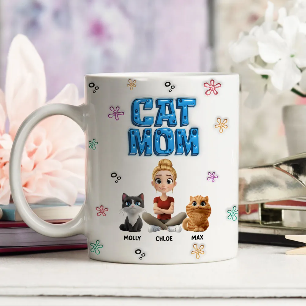 Sponge Dog Mom - Personalized Mug - Gift for Pet Owners, Fur Lovers | HH01 CLP15 - Image 4