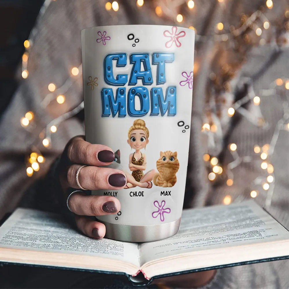 Sponge Dog Mom - Personalized Tumbler - Gift for Pet Owners, Fur Lovers | CLP15 HH01 - Image 5