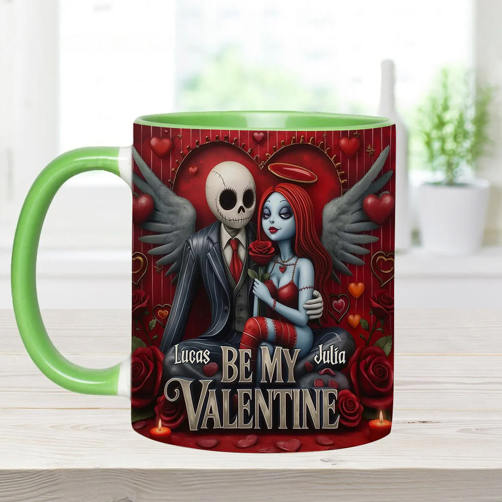 Spooky Be My Valentine - Personalized Accent Mug - Gift For Couples, Movie Fans | NL122 - Image 9