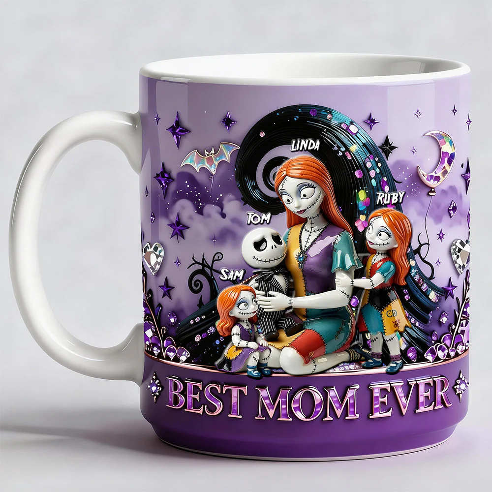 Spooky Best Mom Ever - Personalized Coffee Mug - Gift For Mom, Mother's Day, Fan Movies - Image 3