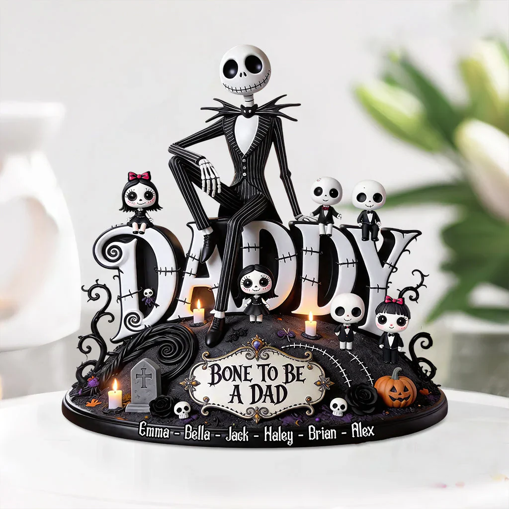 Spooky Bone To Be A Dad - Personalized Acrylic Plaque - Gift For Dad, Father's Day - Image 2