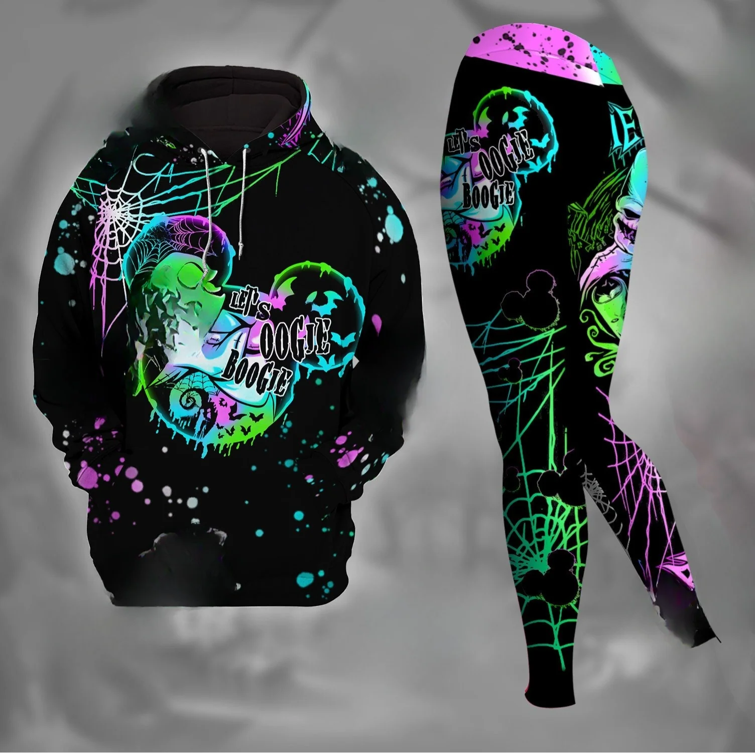 Spooky Boogie Man - Personalized Hoodie And Leggings - Gift For Halloween, Christmas HH01 - Image 2