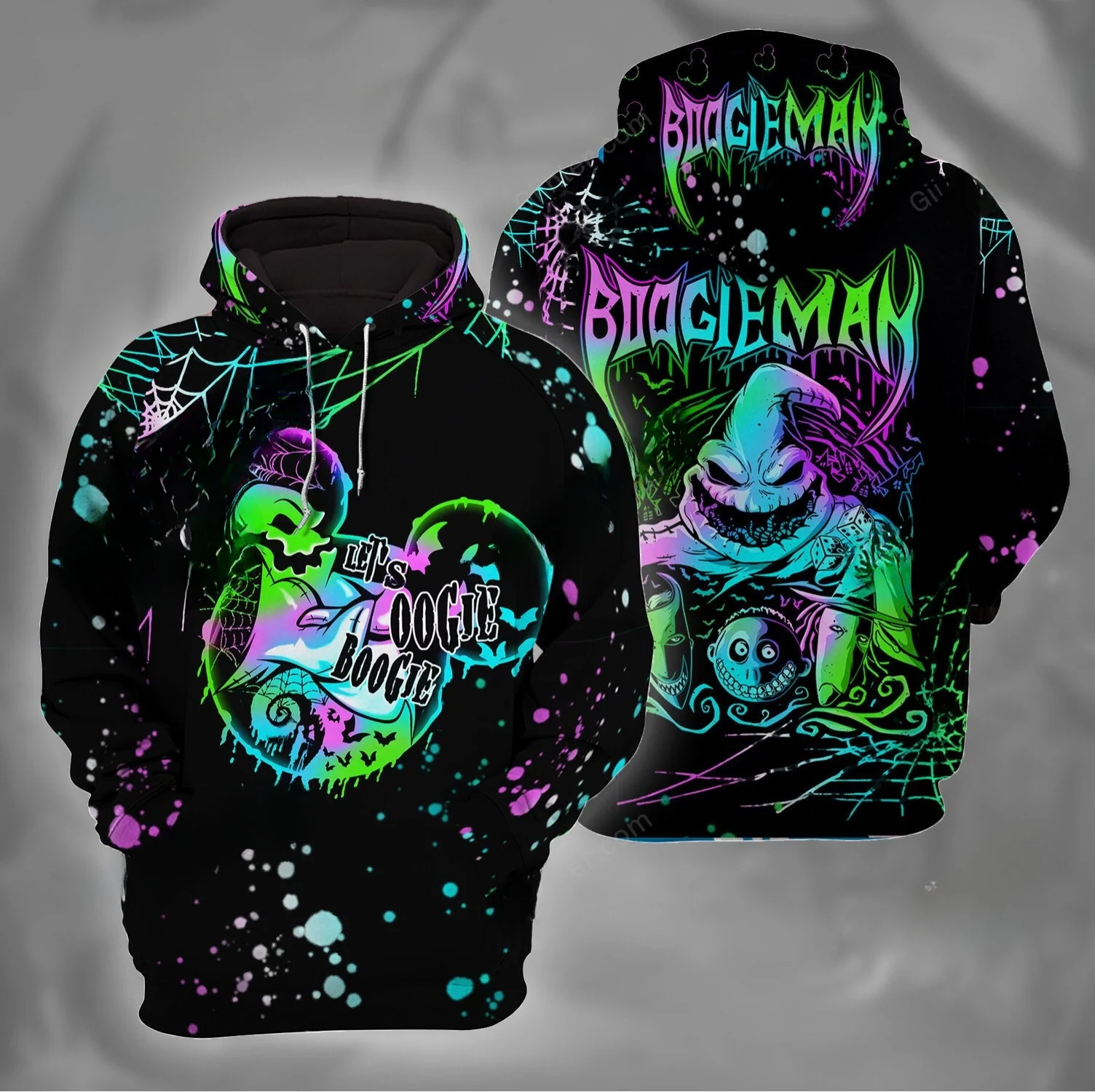 Spooky Boogie Man - Personalized Hoodie And Leggings - Gift For Halloween, Christmas HH01 - Image 3
