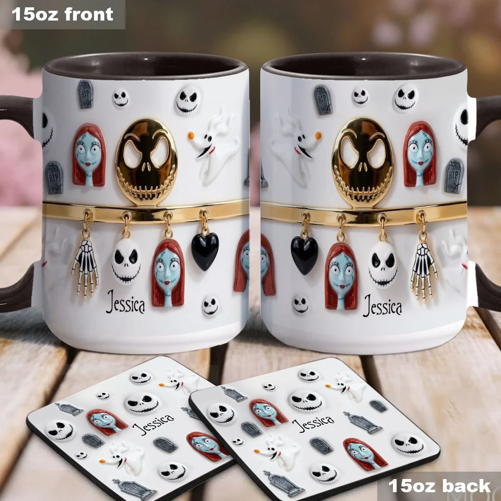 Spooky Characters - Personalized Accent Mug - Gift For Movie Fans NL122 - Image 6