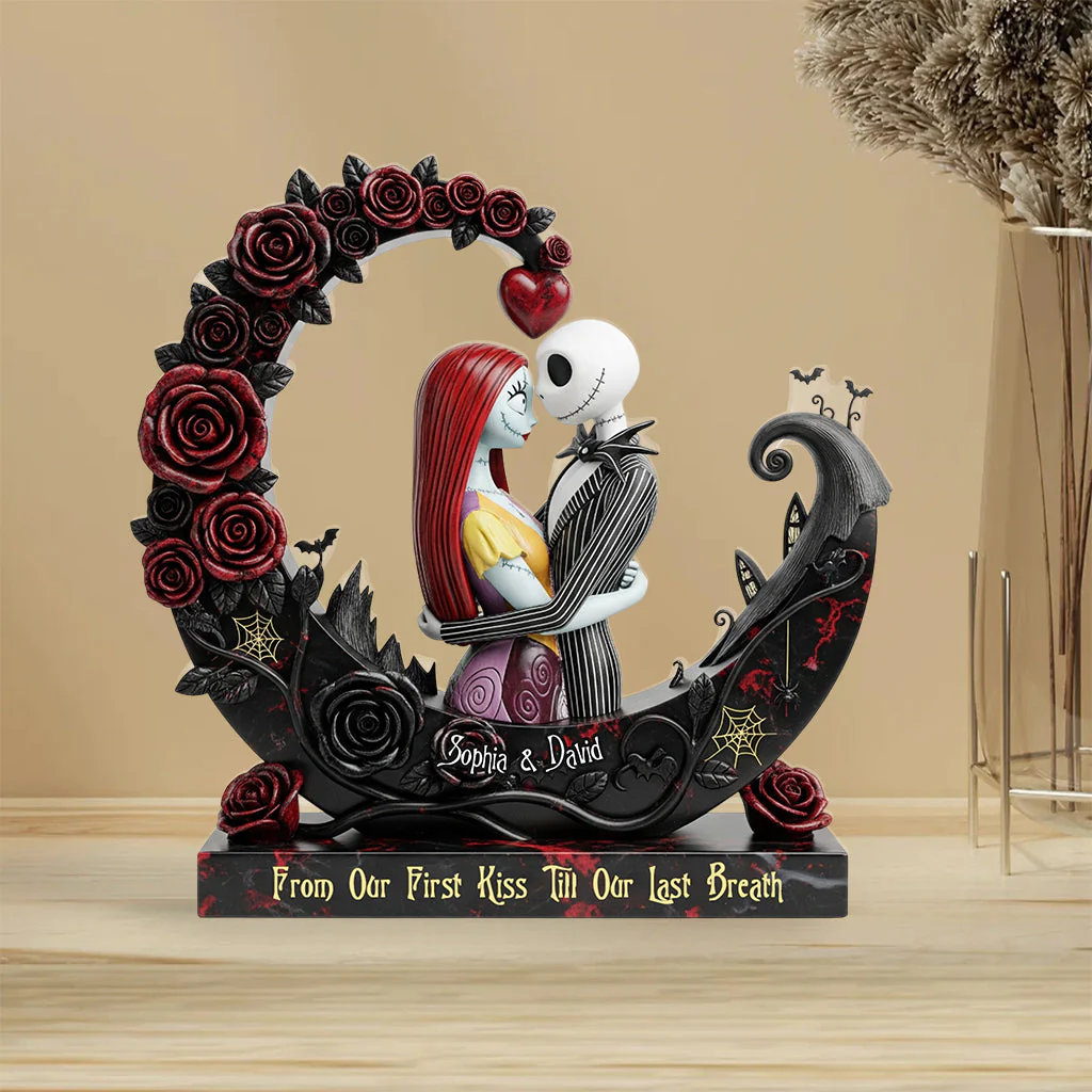 Spooky From Our First Kiss Till Our Last Breath - Personalized Acrylic Plaque - Gift For Couple, Fan Movies HH01 - Image 3