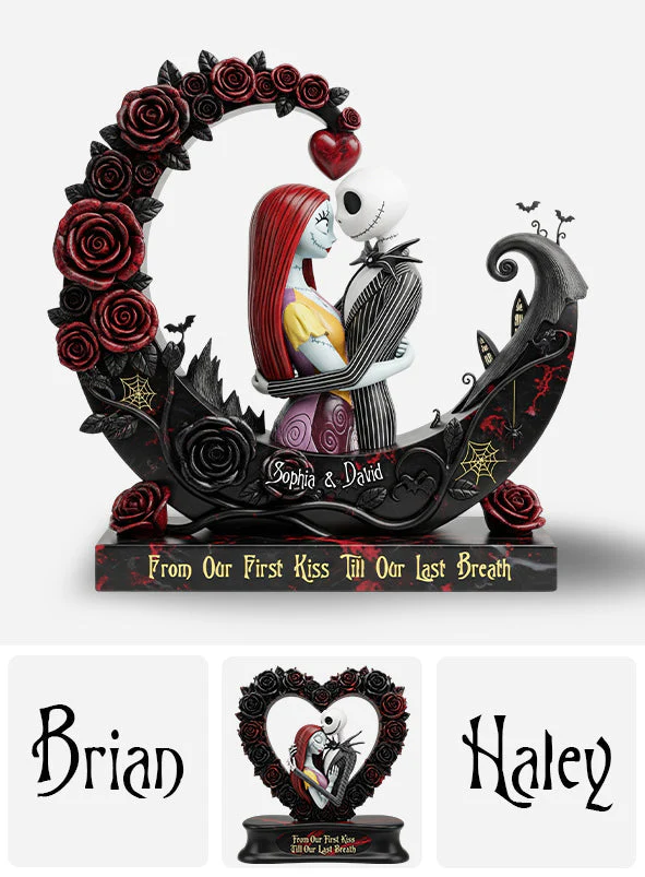 Spooky From Our First Kiss Till Our Last Breath - Personalized Acrylic Plaque - Gift For Couple, Fan Movies HH01 - Image 5