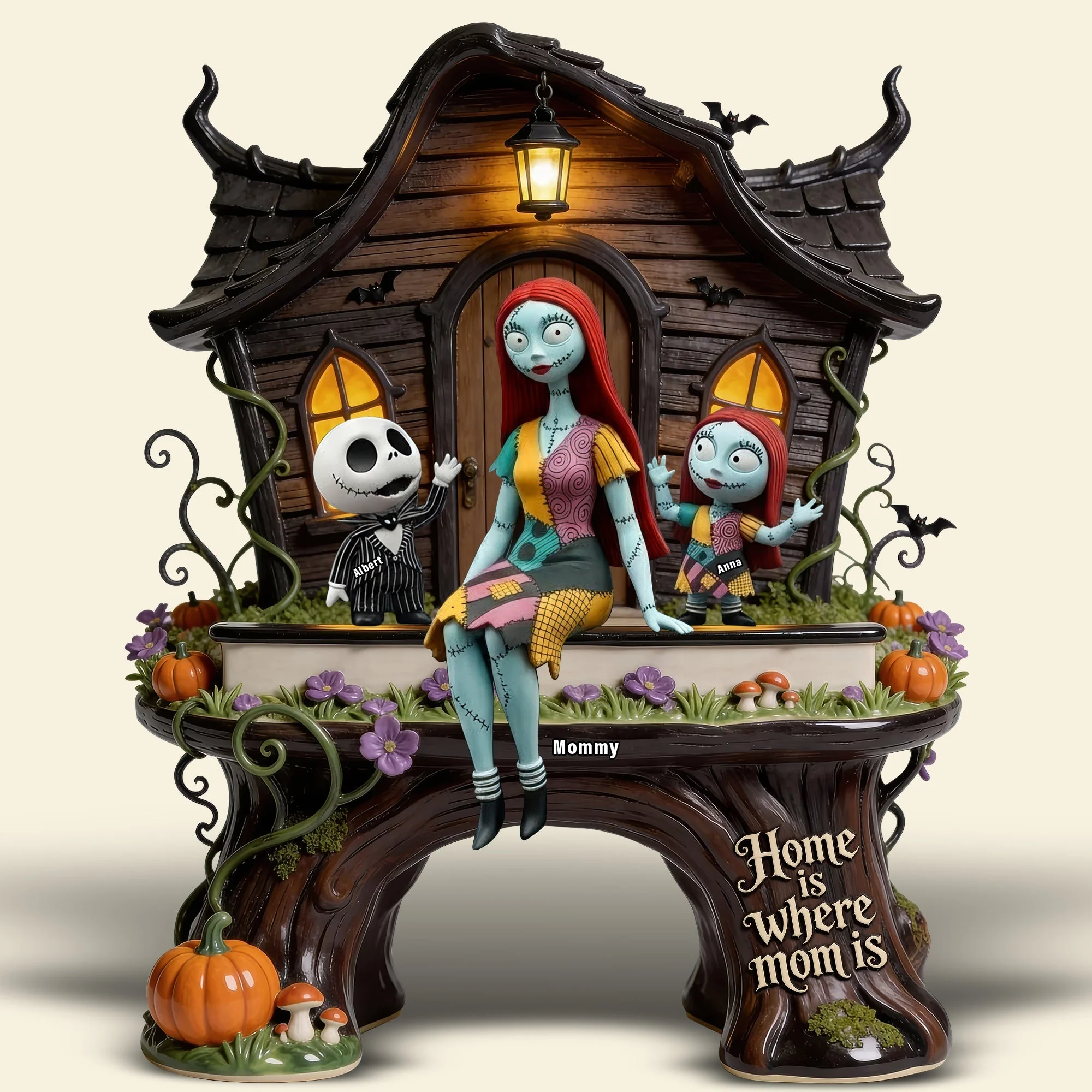 Spooky Home Is Where Mom Is - Personalized Acrylic Plaque - Gift For Mom, Horror Lovers, Movie Fans NL122 - Image 5