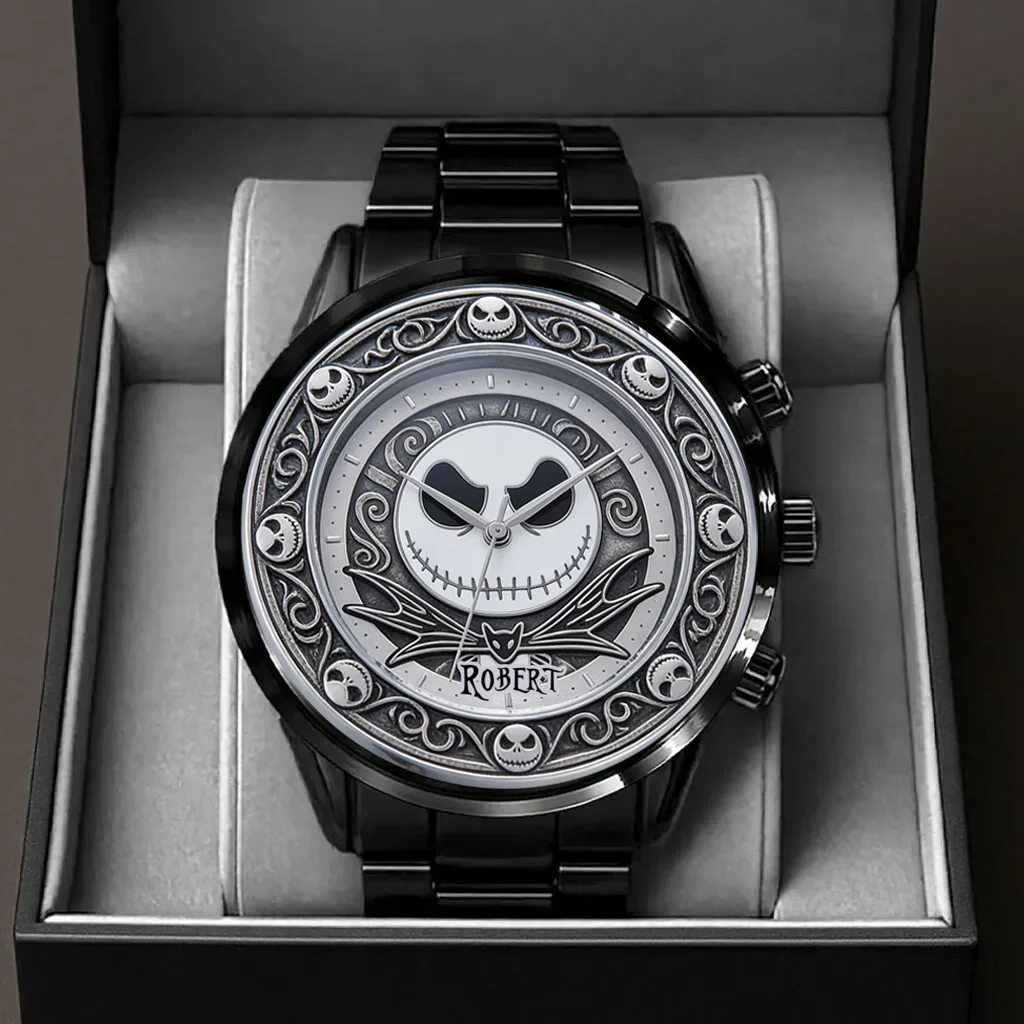 Spooky Lovers - Personalized Hand Watch - Gift For Movie Fans HH01 - Image 2