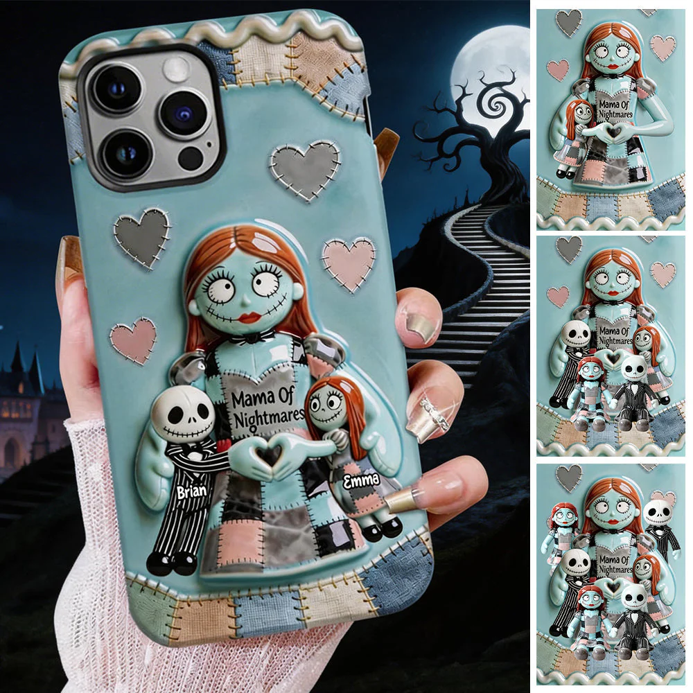 Spooky Mama Of Nightmares - Personalized Phone Case - Gift For Mom, Movie Fans NL122