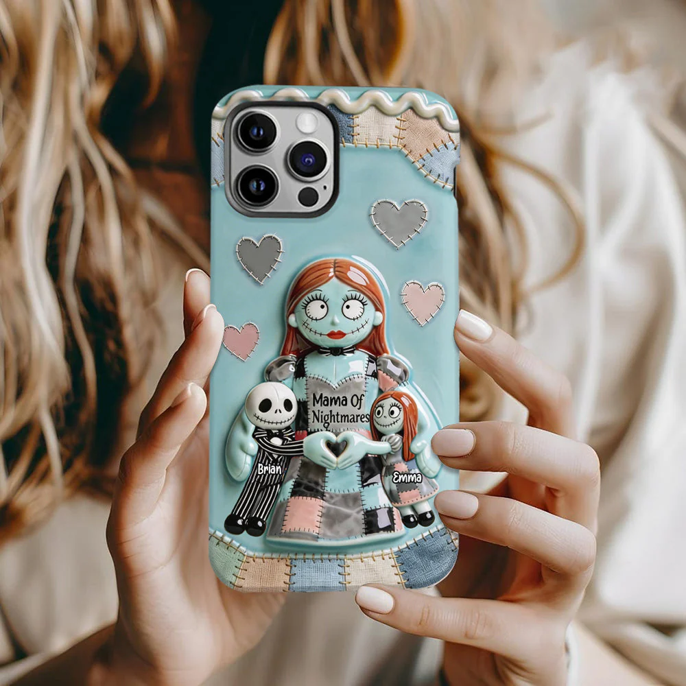 Spooky Mama Of Nightmares - Personalized Phone Case - Gift For Mom, Movie Fans NL122 - Image 2