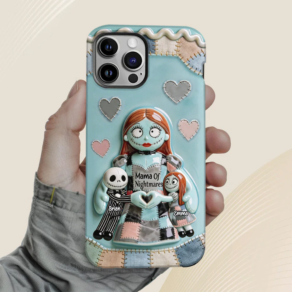 Spooky Mama Of Nightmares - Personalized Phone Case - Gift For Mom, Movie Fans NL122 - Image 5