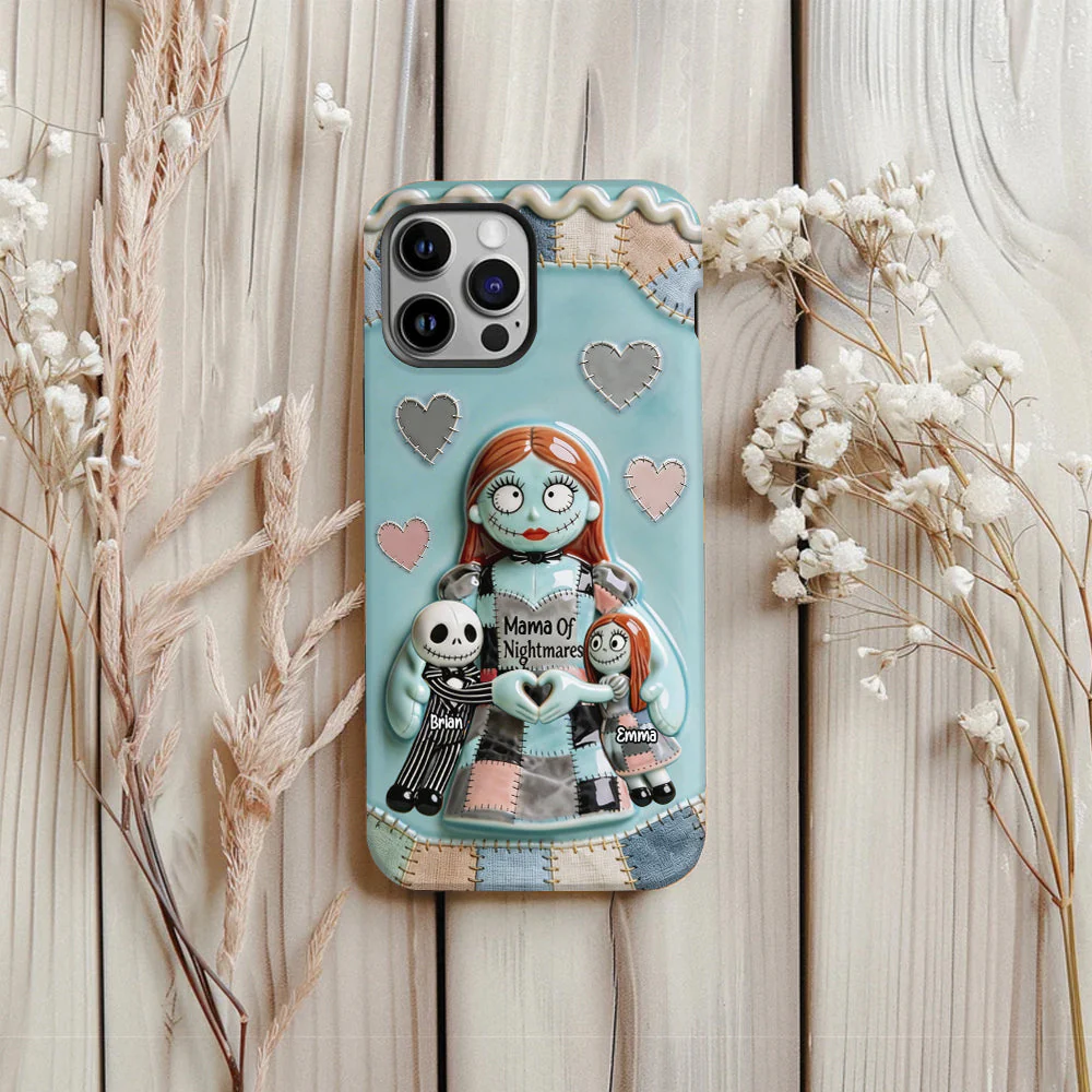 Spooky Mama Of Nightmares - Personalized Phone Case - Gift For Mom, Movie Fans NL122 - Image 6