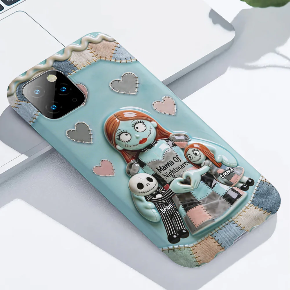 Spooky Mama Of Nightmares - Personalized Phone Case - Gift For Mom, Movie Fans NL122 - Image 7