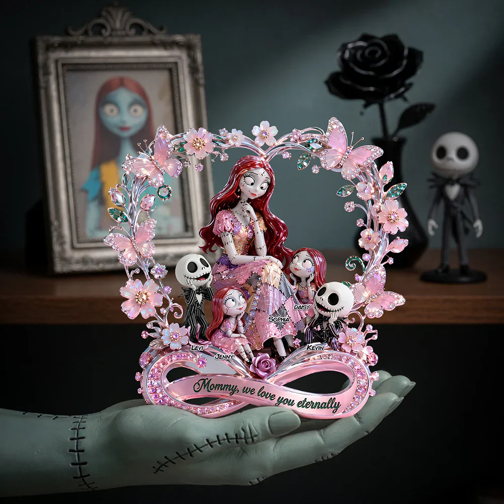 Spooky Mama We Love You - Personalized Custom Shaped Acrylic Plaque - Gift For Mother's Day