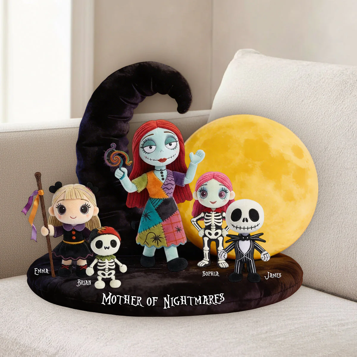 Spooky Mother Of Nightmares - Personalized Custom Shaped Pillow - Gift For Mom NL122 - Image 2