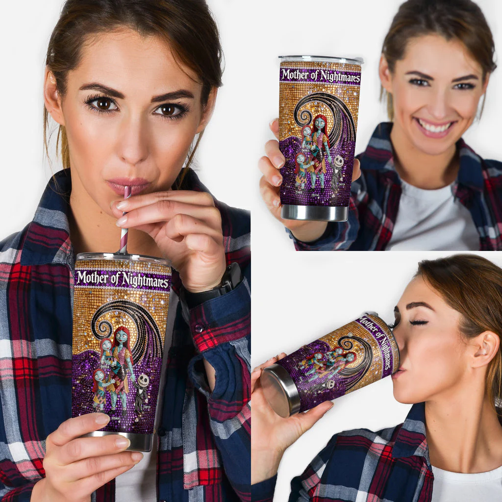 Spooky Mother Of Nightmares - Personalized Tumbler - Gift For Mother's Day - Image 4