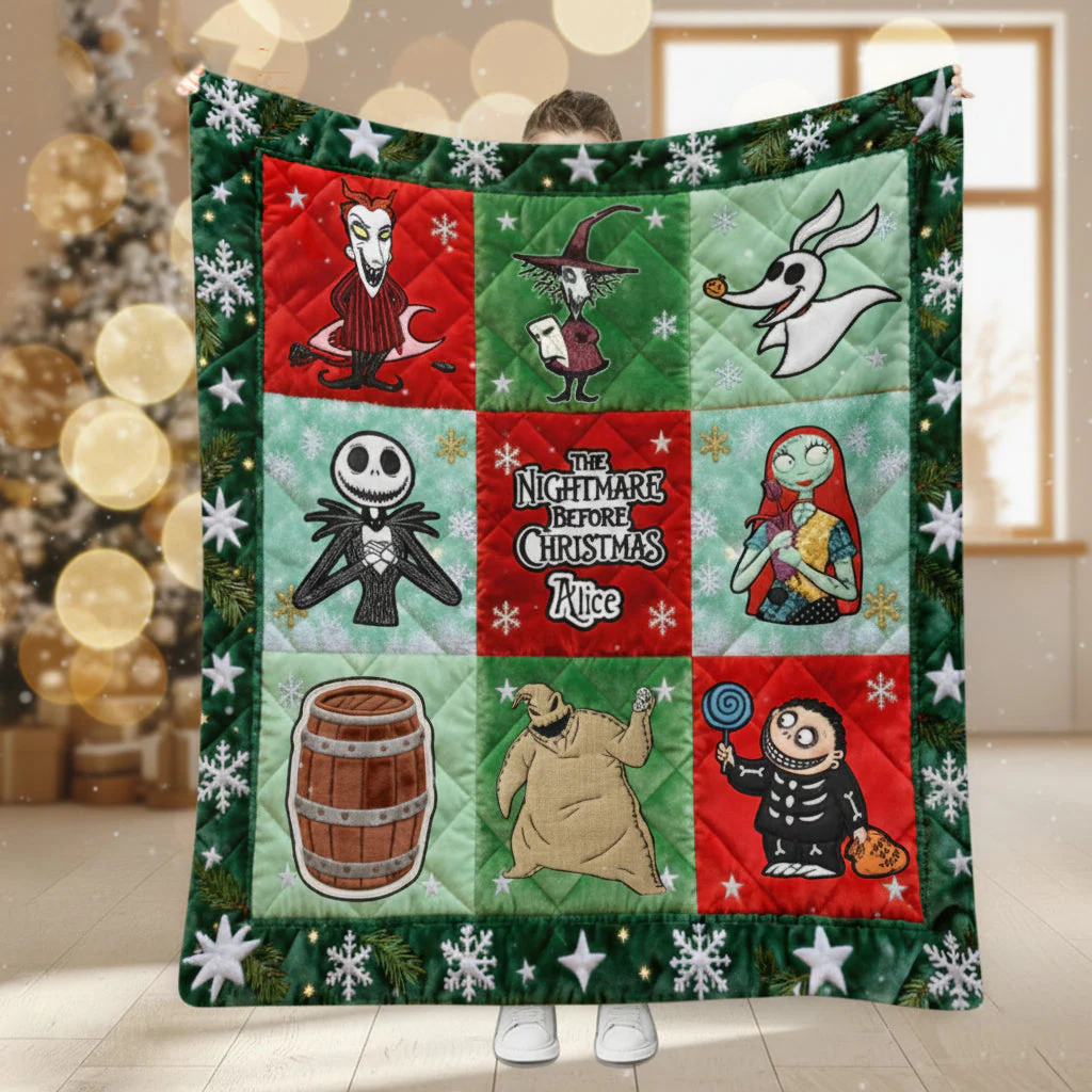 Spooky We're Simply Meant To Be - Personalized Blanket - Christmas Gift For Family NL122