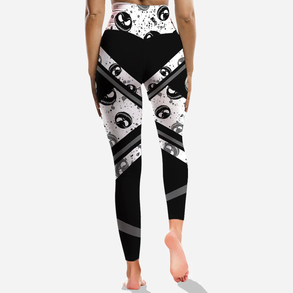 Spooky You Sound Better With Your Mouth Closed -  Personalized Hoodie and Leggings - Christmas Gift For Her HH01 - Image 4