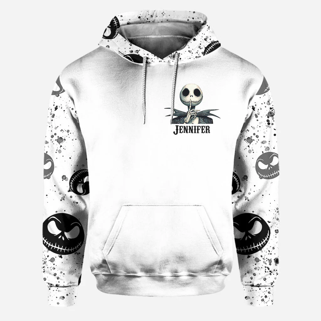 Spooky You Sound Better With Your Mouth Closed -  Personalized Hoodie and Leggings - Christmas Gift For Her HH01 - Image 5