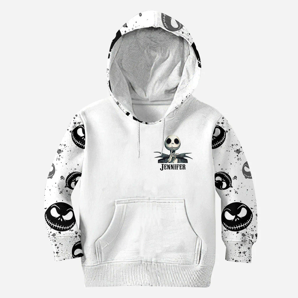 Spooky You Sound Better With Your Mouth Closed -  Personalized Hoodie and Leggings - Christmas Gift For Her HH01 - Image 8