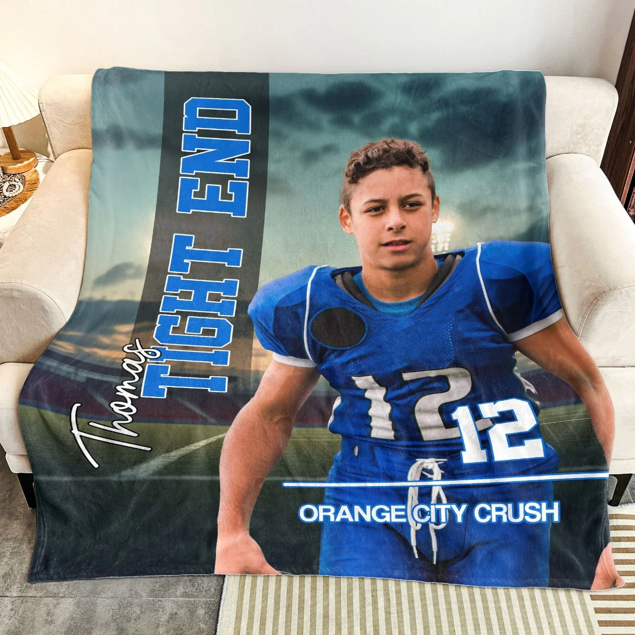 Sport Lovers - Personalized Photo Blanket - Gift For Basketball, Football, Baseball, Softball Lovers, Son HH01 - Image 3