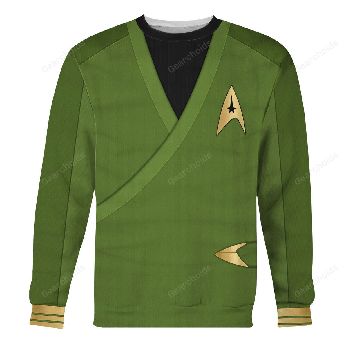 SaTr Captain Pike Green Costume Hoodie Sweatshirt Sweatpants - Image 4