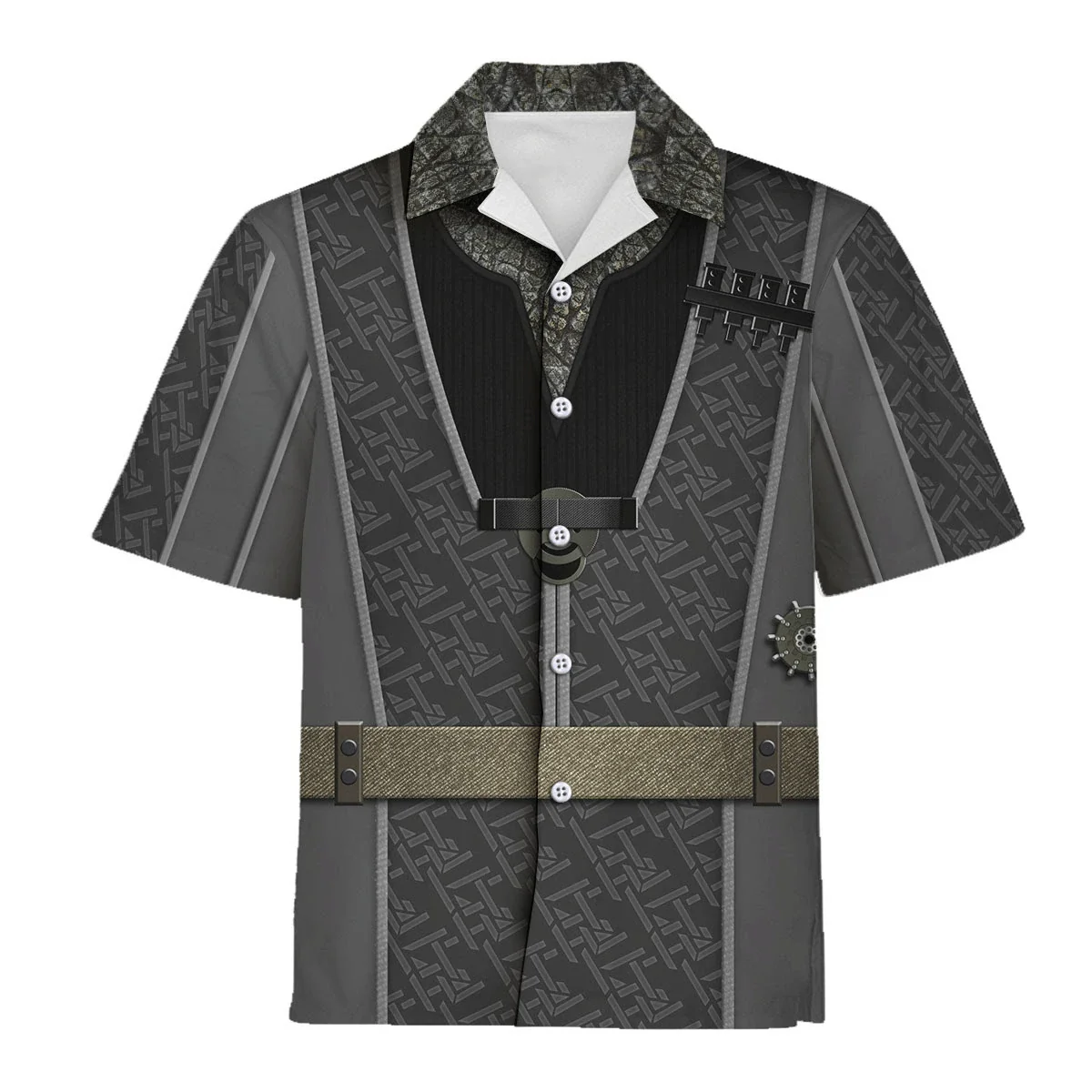 SaTr Deep Space Nine Jem'Hadar Military Costume - Hawaiian Shirt
