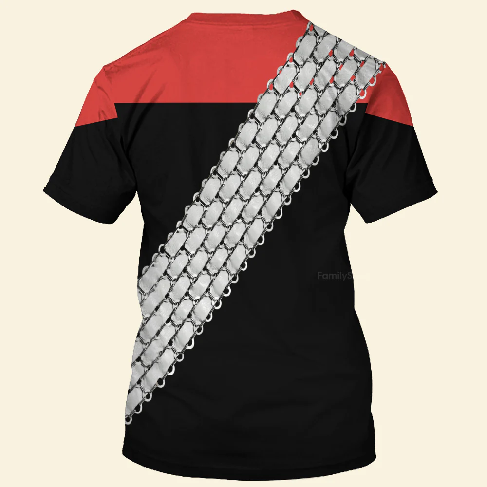 SaTr Deep Space Nine Worf Red T-Shirt - Image 3