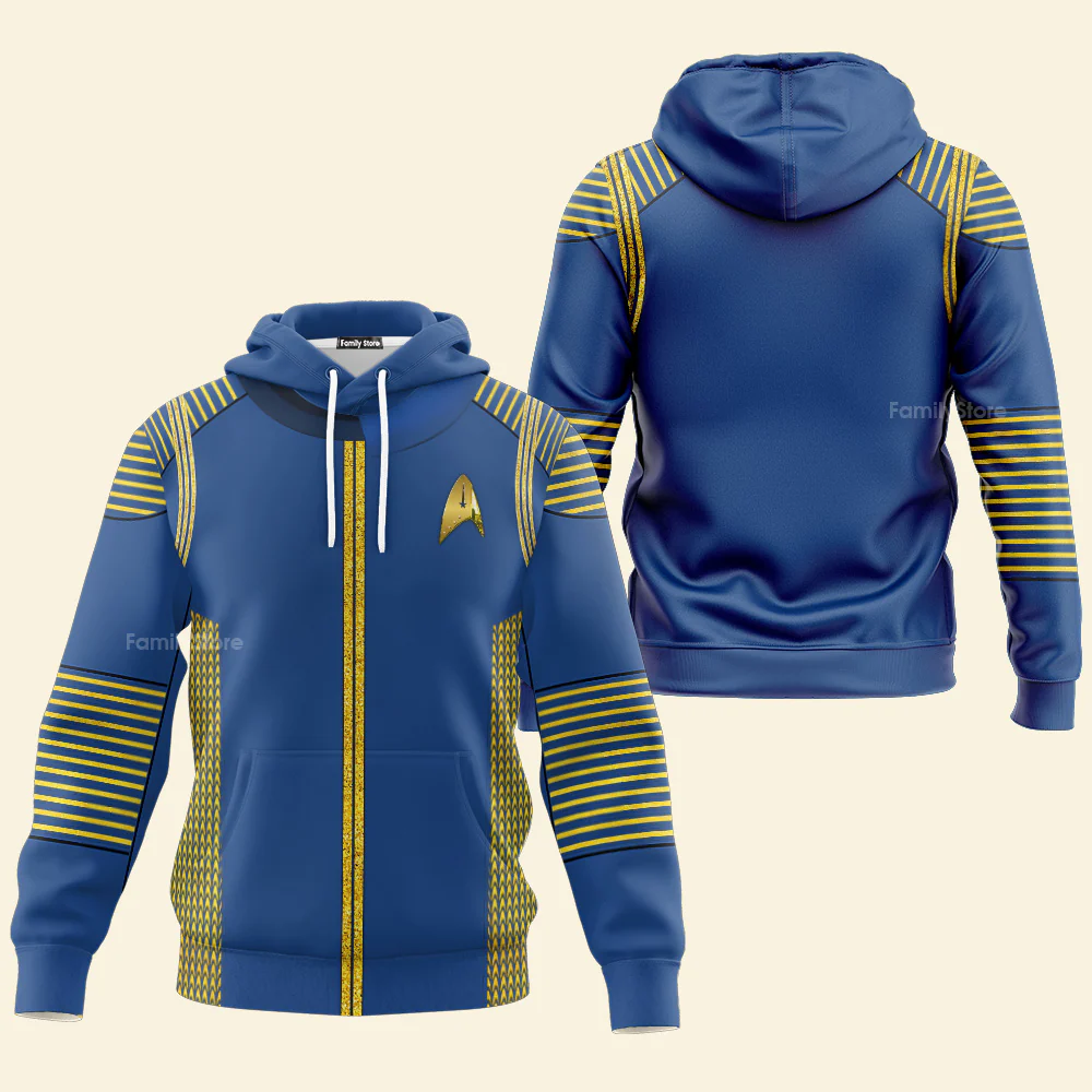 SaTr Discovery Uniform Gold Hoodie Sweatshirt Sweatpants - Image 4