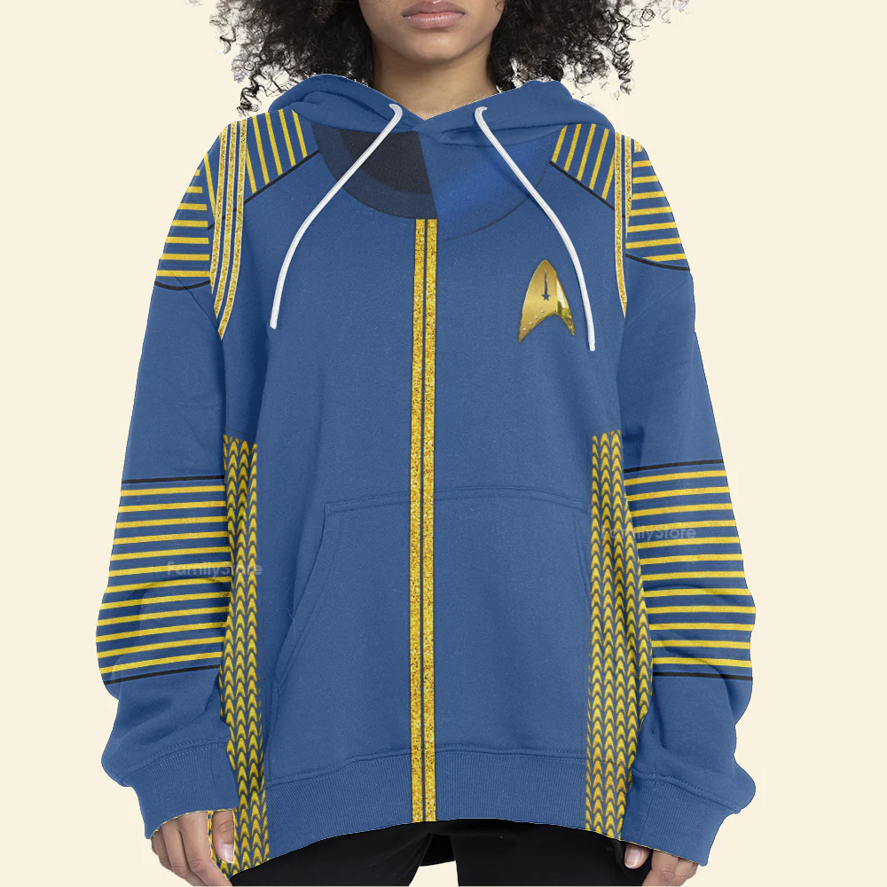 SaTr Discovery Uniform Gold Hoodie Sweatshirt Sweatpants - Image 6