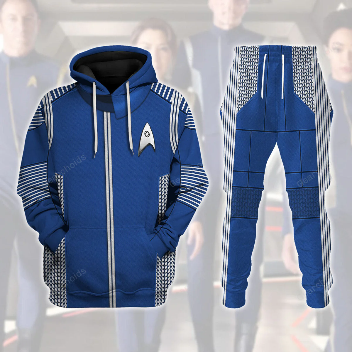 SaTr Discovery Uniform Silver Hoodie Sweatshirt Sweatpants