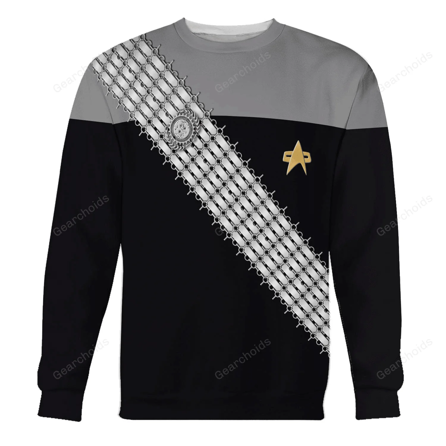 SaTr DSN Worf Gray Hoodie Sweatshirt Sweatpants - Image 4