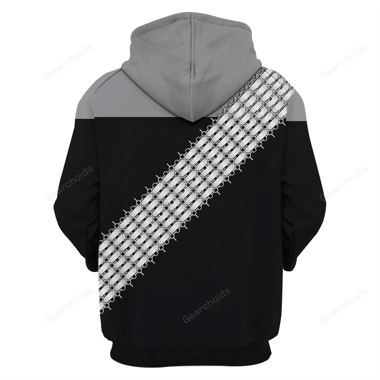 SaTr DSN Worf Gray Hoodie Sweatshirt Sweatpants - Image 6