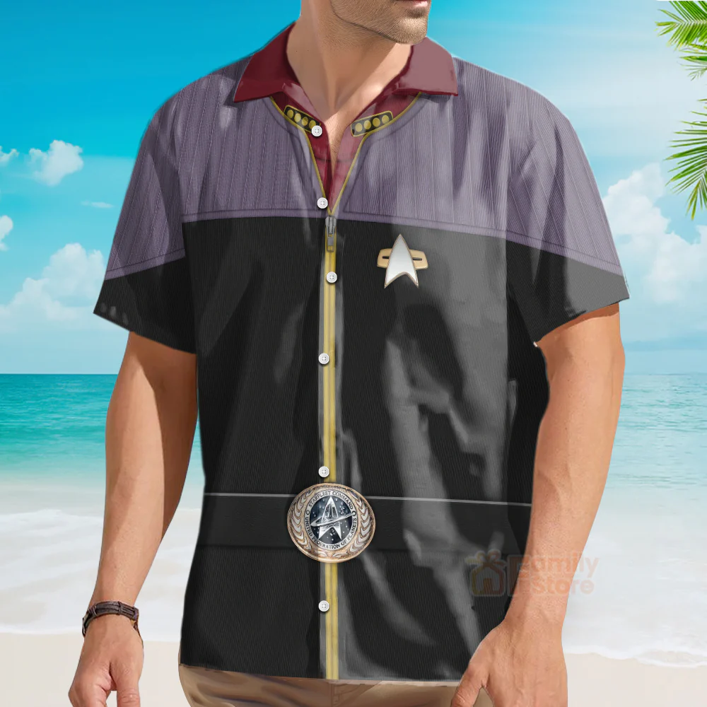 SaTr Flag Officer SaTr Cool Hawaiian Shirt - Image 3