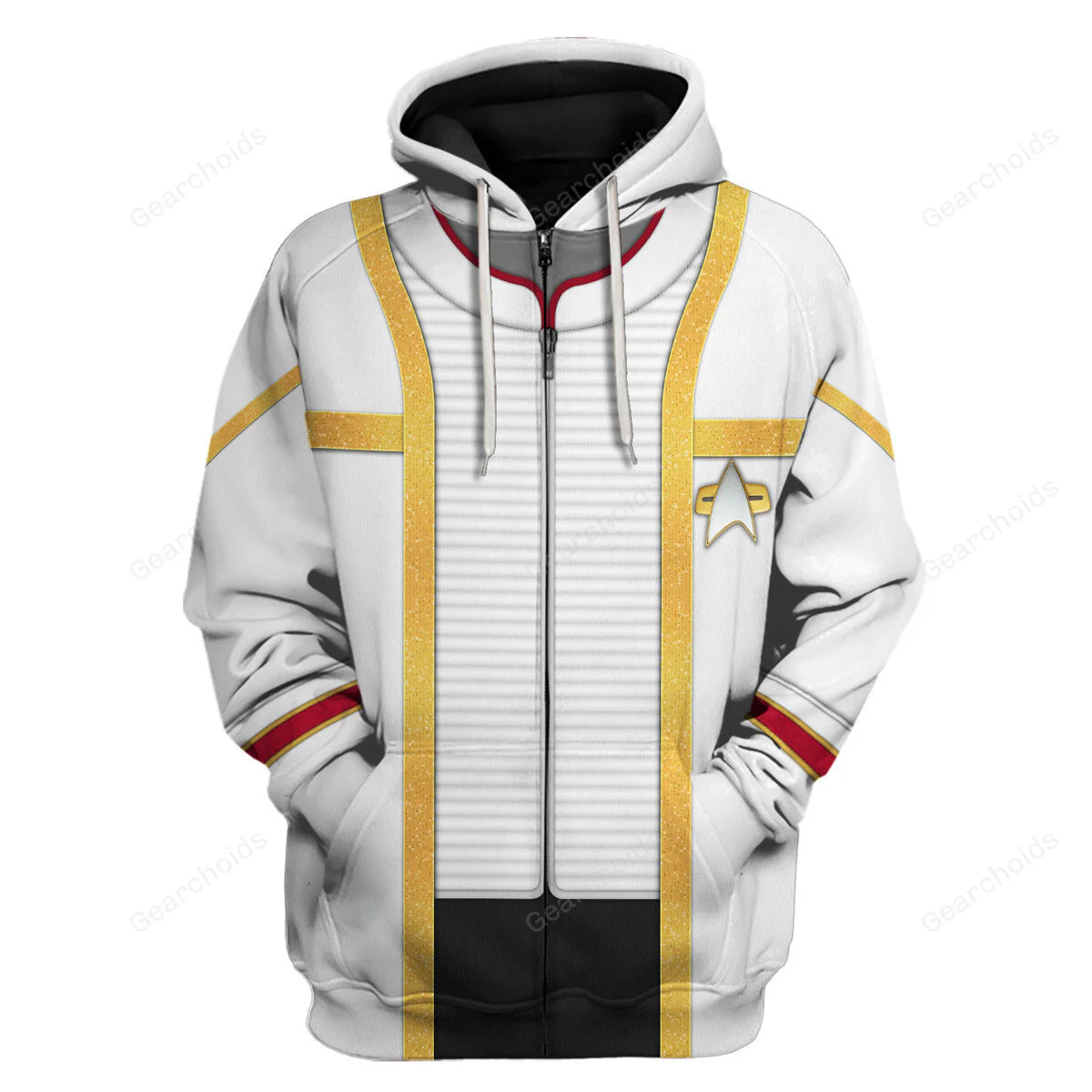 SaTr Insurrection Nemesis Mess Dress Uniform White Hoodie Sweatshirt Sweatpants - Image 3