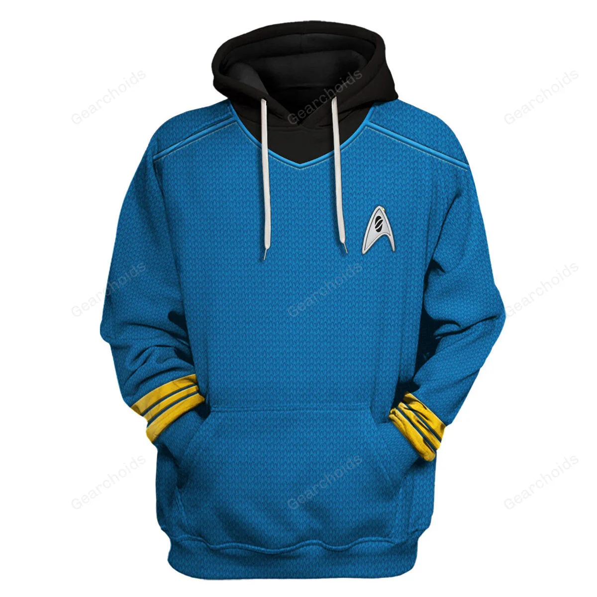 SaTr Into Darkness Blue Hoodie Sweatshirt Sweatpants - Image 2