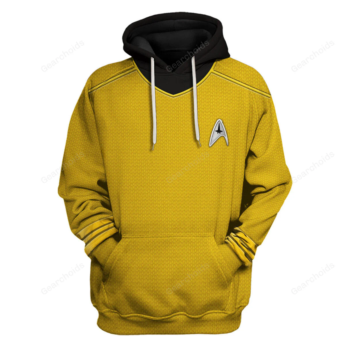 SaTr Into Darkness Gold Hoodie Sweatshirt Sweatpants - Image 2