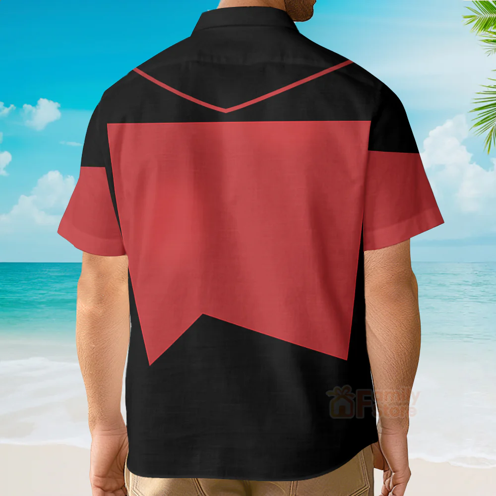 SaTr Picard The Next Generation Red Costume Cool - Hawaiian Shirt - Image 4