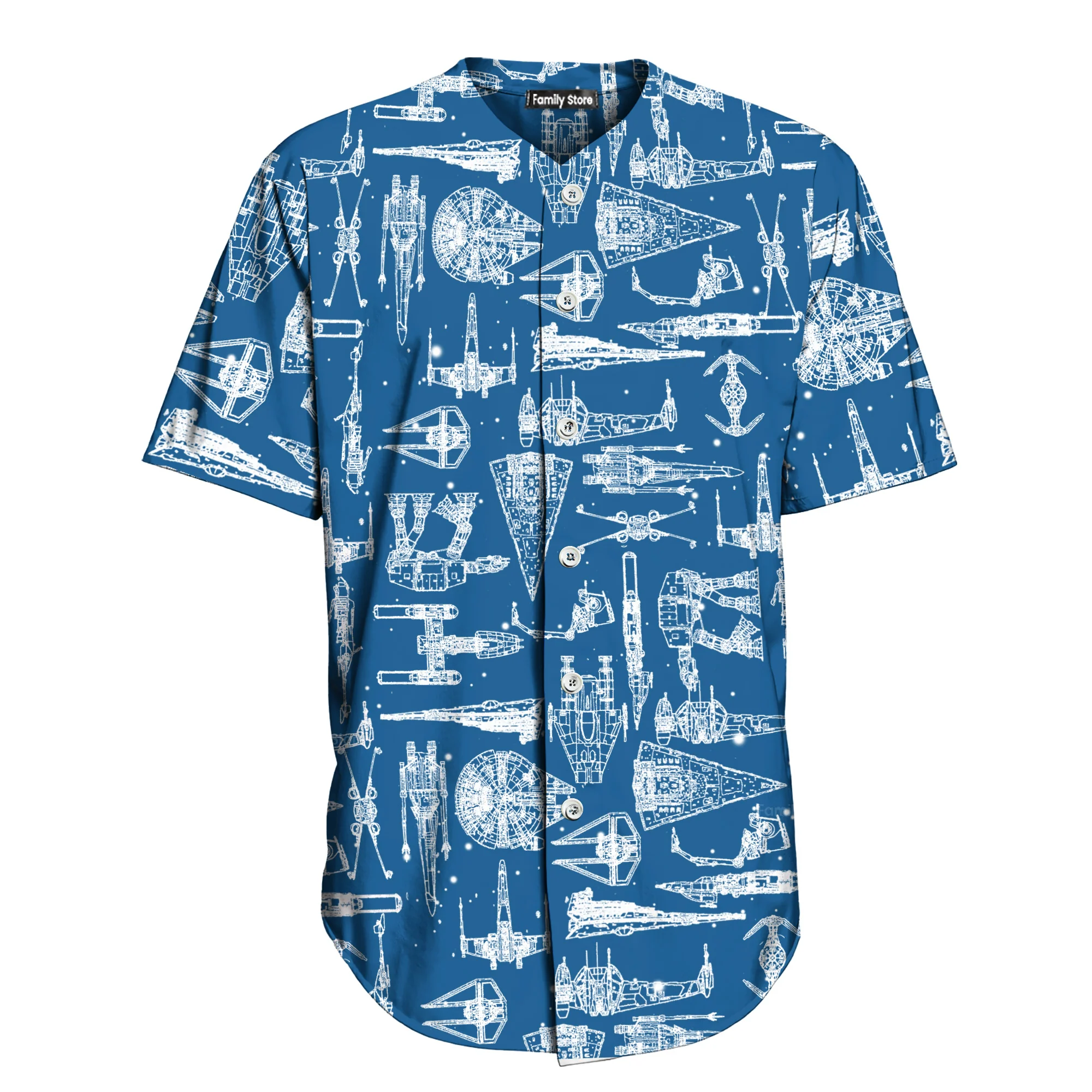 SaTr Space Ships - Baseball Jersey - Christant Gift For Him - Family Store - Image 7