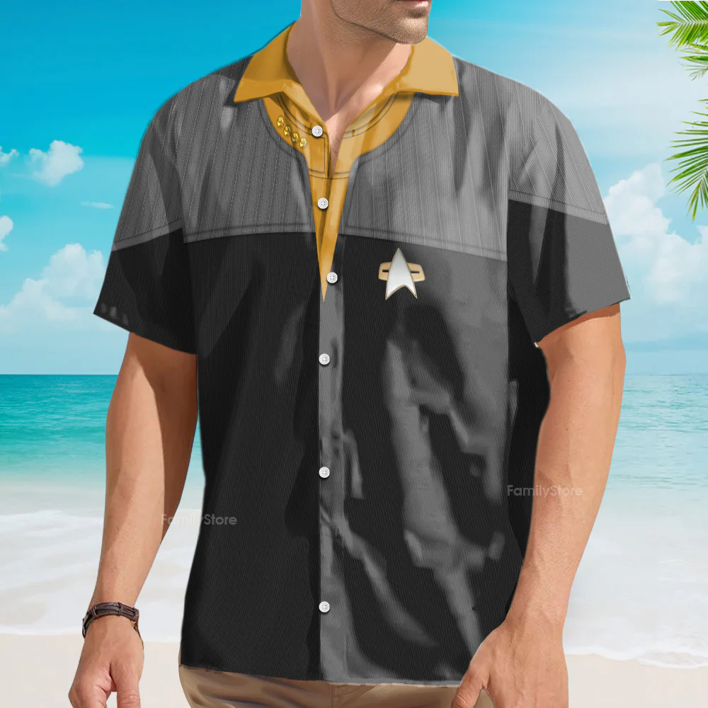 SaTr Standard Uniform 2370s Operations Division Cool Hawaiian Shirt - Image 4