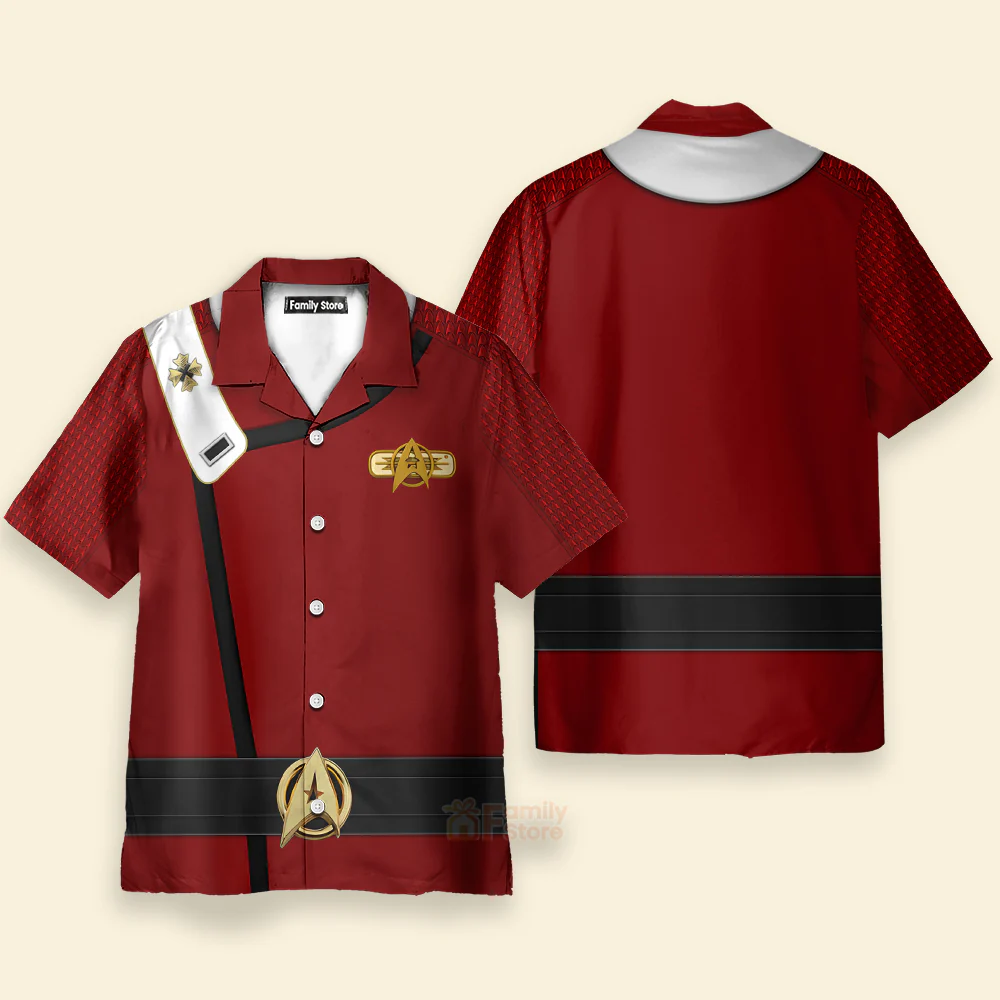 SaTr SaTr Admiral Pike Costume Fleece Cool - Hawaiian Shirt - Image 2