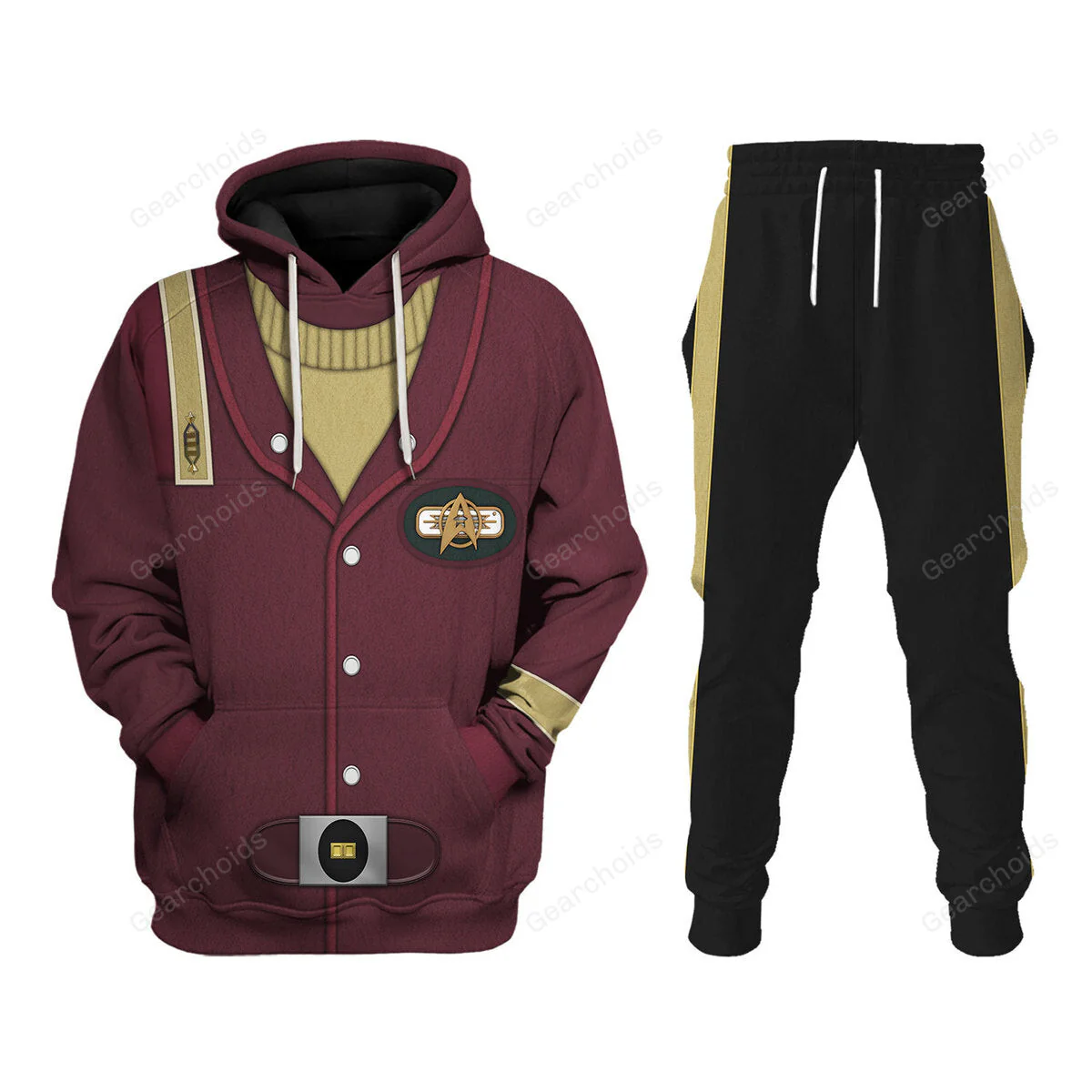 SaTr The Officer's Vest Hoodie Sweatshirt Sweatpants