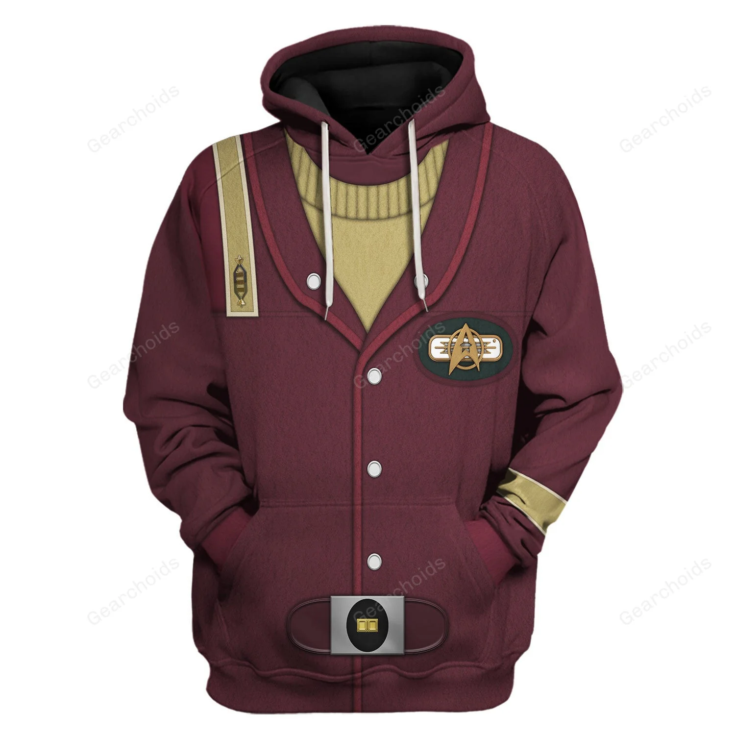 SaTr The Officer's Vest Hoodie Sweatshirt Sweatpants - Image 2