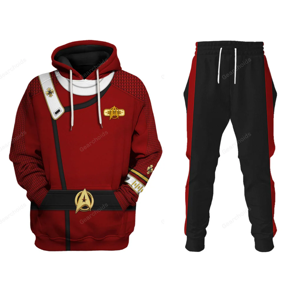 SaTr The SaTr Admiral Pike Costume Fleece Hoodie Sweatshirt Sweatpants HSSK057