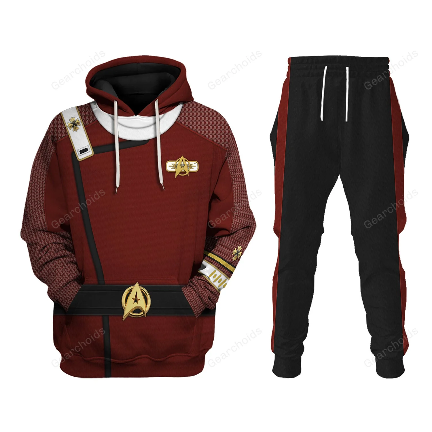 SaTr The SaTr Admiral Pike Costume Hoodie Sweatshirt Sweatpants