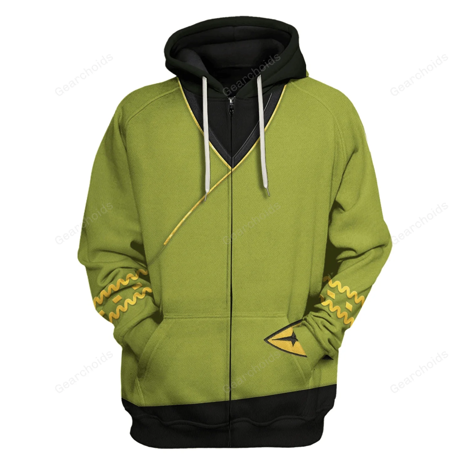 SaTr TOS Kirk Green Tunic Hoodie Sweatshirt Sweatpants - Image 3