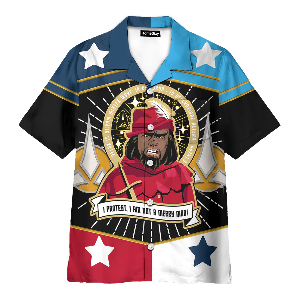 SaTr Worf Is Not A Merry Man Cool Hawaiian Shirt - Image 2