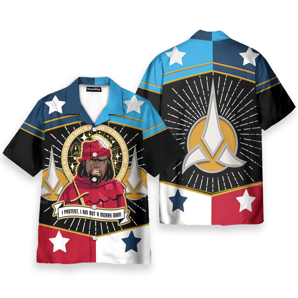 SaTr Worf Is Not A Merry Man Cool Hawaiian Shirt - Image 3