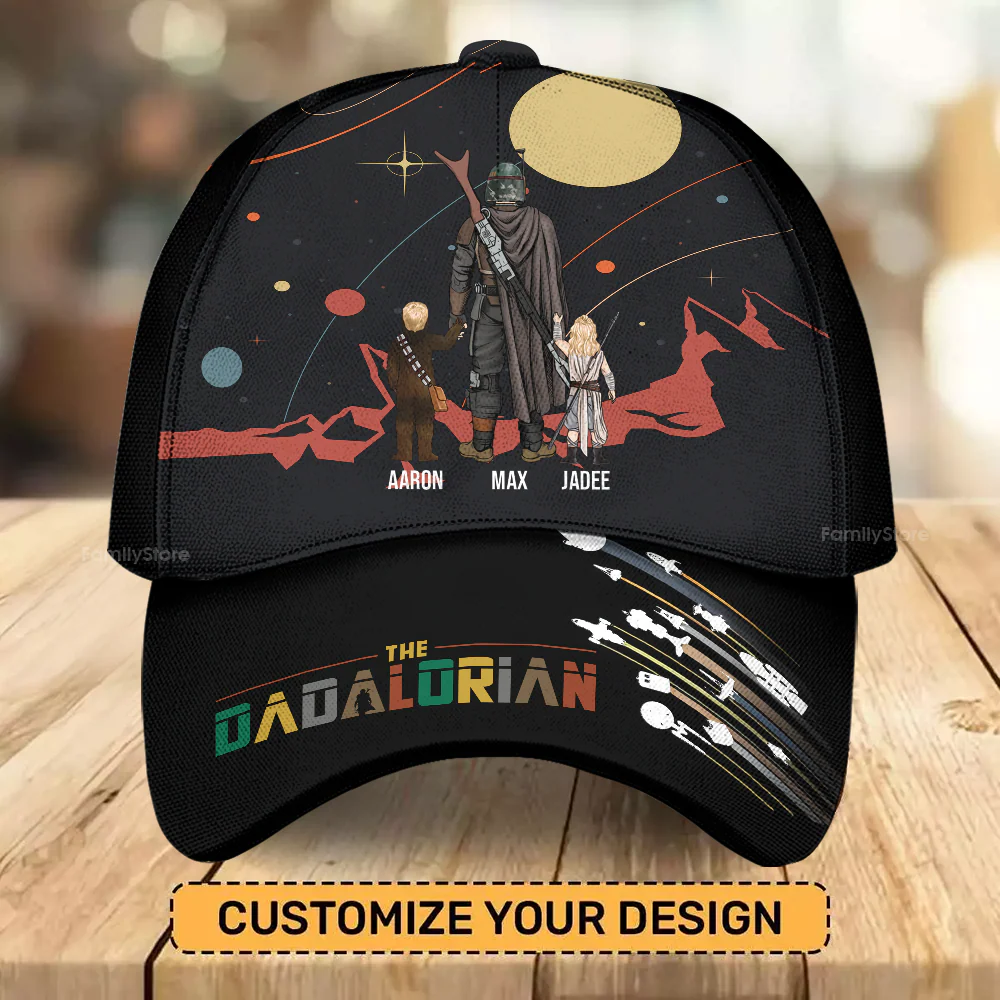 Stwa Dadalorian Dad - Personalized Classic Cap - Gift For Dad, Husband, Fathers Day - CL08 NA94 - Image 4
